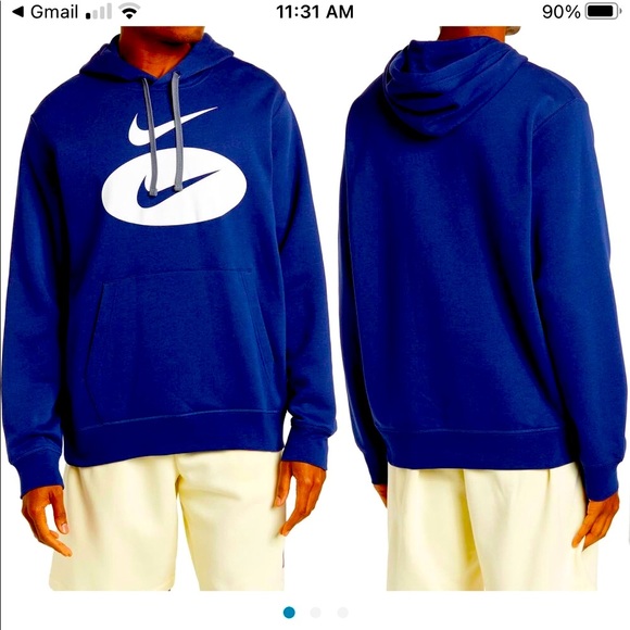 🏈🏈Absolutely Gorgeous New Never Worn Size 2x Men’s Hoodie Color Blue - Picture 2 of 3